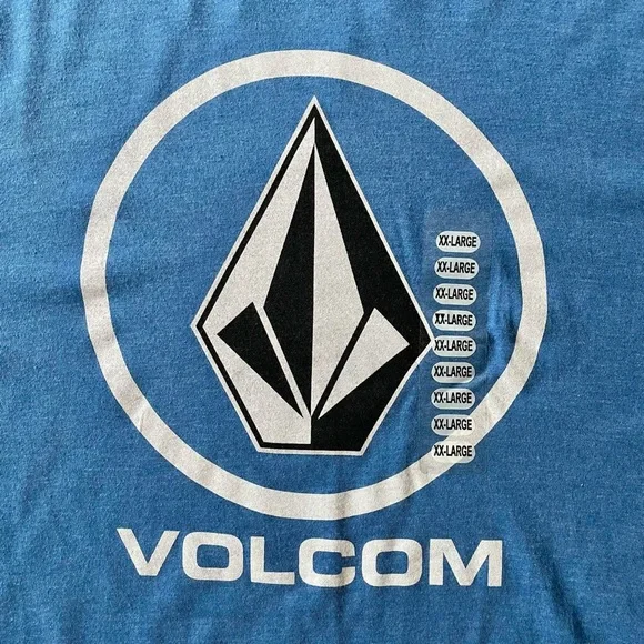 Volcom Stone Blue Tee - Size XXL - Picture 4 of 7